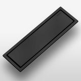 Maxbell Rectangular Floor Drain Tile Insert Cover Portable Fast Drainage for Kitchen Black