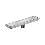 Maxbell Rectangular Floor Drain Tile Insert Cover Portable Fast Drainage for Kitchen Silver