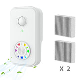 Maxbell Air Purifier Removes Dander Quiet Purify Smell for Garage Toilet Living Room White