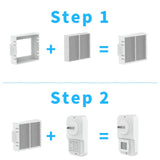 Maxbell Air Purifier Removes Dander Quiet Purify Smell for Garage Toilet Living Room White