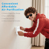 Maxbell Air Purifier Removes Dander Quiet Purify Smell for Garage Toilet Living Room White