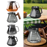 Maxbell Pour over Glass Coffeemaker Drip Coffee Maker for Camping Cafes Home