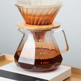 Maxbell Pour over Glass Coffeemaker Drip Coffee Maker for Camping Cafes Home