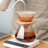 Maxbell Pour over Glass Coffeemaker Drip Coffee Maker for Camping Cafes Home