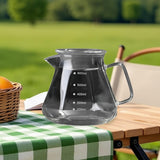 Maxbell Pour over Glass Coffeemaker Drip Coffee Maker for Camping Cafes Home