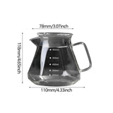 Maxbell Pour over Glass Coffeemaker Drip Coffee Maker for Camping Cafes Home