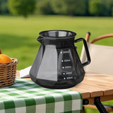 Maxbell Pour over Glass Coffeemaker Drip Coffee Maker for Camping Cafes Home