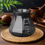 Maxbell Pour over Glass Coffeemaker Drip Coffee Maker for Camping Cafes Home