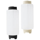 Maxbell Sauce Squeeze Bottle Visible 720ml Squirt Bottle for Sauce Seasoning Mustard black caps