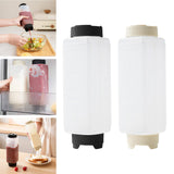Maxbell Sauce Squeeze Bottle Visible 720ml Squirt Bottle for Sauce Seasoning Mustard black caps