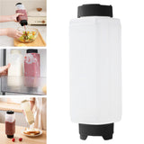 Maxbell Sauce Squeeze Bottle Visible 720ml Squirt Bottle for Sauce Seasoning Mustard black caps