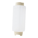 Maxbell Sauce Squeeze Bottle Visible 720ml Squirt Bottle for Sauce Seasoning Mustard beige caps
