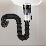 Maxbell Bathroom Sink Drain Kit with Strainer Basket Anti Clog Sink Drain Pipe Tube