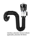 Maxbell Bathroom Sink Drain Kit with Strainer Basket Anti Clog Sink Drain Pipe Tube