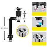 Maxbell Bathroom Sink Drain Kit with Strainer Basket Anti Clog Sink Drain Pipe Tube