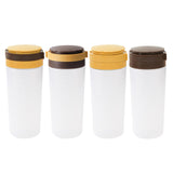 Maxbell Condiment Shaker Reusable Powder Sugar Shaker for Party Pepper Powder Picnic yellow brown