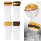 Maxbell Condiment Shaker Reusable Powder Sugar Shaker for Party Pepper Powder Picnic yellow brown