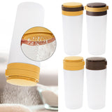 Maxbell Condiment Shaker Reusable Powder Sugar Shaker for Party Pepper Powder Picnic yellow brown