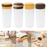 Maxbell Condiment Shaker Reusable Powder Sugar Shaker for Party Pepper Powder Picnic yellow brown