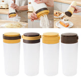 Maxbell Condiment Shaker Reusable Powder Sugar Shaker for Party Pepper Powder Picnic yellow brown