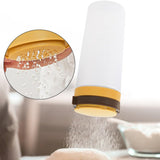Maxbell Condiment Shaker Reusable Powder Sugar Shaker for Party Pepper Powder Picnic yellow brown