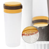 Maxbell Condiment Shaker Reusable Powder Sugar Shaker for Party Pepper Powder Picnic yellow brown