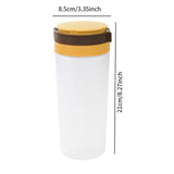 Maxbell Condiment Shaker Reusable Powder Sugar Shaker for Party Pepper Powder Picnic yellow brown