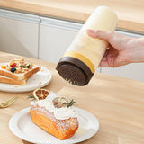 Maxbell Condiment Shaker Reusable Powder Sugar Shaker for Party Pepper Powder Picnic yellow brown