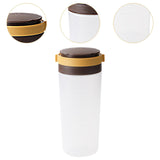 Maxbell Condiment Shaker Reusable Powder Sugar Shaker for Party Pepper Powder Picnic brown yellow