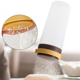 Maxbell Condiment Shaker Reusable Powder Sugar Shaker for Party Pepper Powder Picnic brown yellow