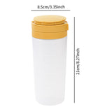 Maxbell Condiment Shaker Reusable Powder Sugar Shaker for Party Pepper Powder Picnic yellow