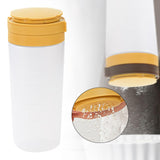 Maxbell Condiment Shaker Reusable Powder Sugar Shaker for Party Pepper Powder Picnic yellow