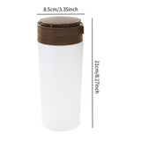 Maxbell Condiment Shaker Reusable Powder Sugar Shaker for Party Pepper Powder Picnic brown