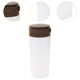 Maxbell Condiment Shaker Reusable Powder Sugar Shaker for Party Pepper Powder Picnic brown