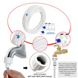 Maxbell Water Tube Connector Kit Fridge Hose Quick Connect Fittings Fridge Connector Style A