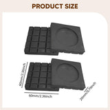 Maxbell 4Pcs Washer Anti Vibration Pads Shock Absorber for Compressor Sofa Furniture