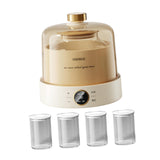 Maxbell Electric Yogurt Machine Glass Inner Container Home Use 1L Greek Yogurt Maker With 4 Cups