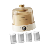 Maxbell Electric Yogurt Machine Glass Inner Container Home Use 1L Greek Yogurt Maker With 4 Cups
