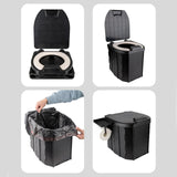 Maxbell Portable Toilet Foldable Camping Toilet for Adults Kids Men Women Long Trips