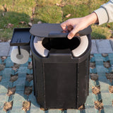 Maxbell Portable Toilet Foldable Camping Toilet for Adults Kids Men Women Long Trips