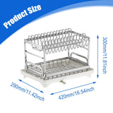 Maxbell Dish Drying Rack for Kitchen Counter Rustproof Kitchen Organizer and Storage
