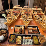 Maxbell Sushi Boat Serving Tray Versatile Decorative for Catering Service Restaurant