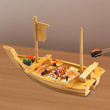 Maxbell Sushi Boat Serving Tray Versatile Decorative for Catering Service Restaurant
