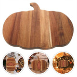Maxbell Pumpkin Shaped Cutting Board Wood for Carving Meat Cutting Vegetables Fruits