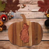 Maxbell Pumpkin Shaped Cutting Board Wood for Carving Meat Cutting Vegetables Fruits