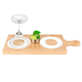 Maxbell Margarita Salt Rimmer Wood for Sugar Drinks Glass Rimmer for Bar Home Hotel
