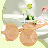 Maxbell Margarita Salt Rimmer Wood for Sugar Drinks Glass Rimmer for Bar Home Hotel