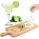 Maxbell Margarita Salt Rimmer Wood for Sugar Drinks Glass Rimmer for Bar Home Hotel