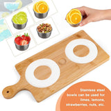 Maxbell Margarita Salt Rimmer Wood for Sugar Drinks Glass Rimmer for Bar Home Hotel