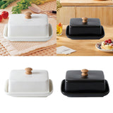 Maxbell Ceramic Butter Dish with Airtight Cover Butter Keeper Holder for Counter Bar
